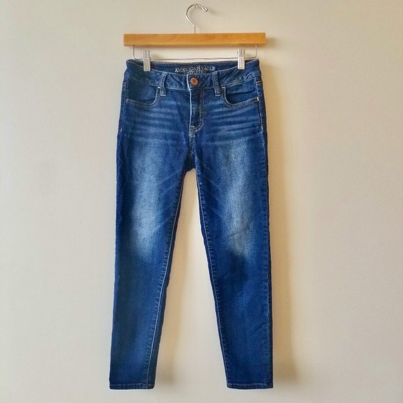 American Eagle Super Stretch Crop Jeggings Jeans - Picture 1 of 9